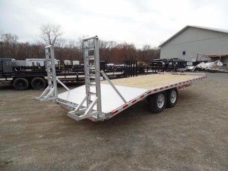New WOLVERINE BRAND, DECK OVER EQUIPMENT TRAILER, 8.5x20 FT. DECK, 14,000 lb. GVWR, Payload Rated 10,660 lbs. Empty Weight 3,340 lbs. ID# 057250
