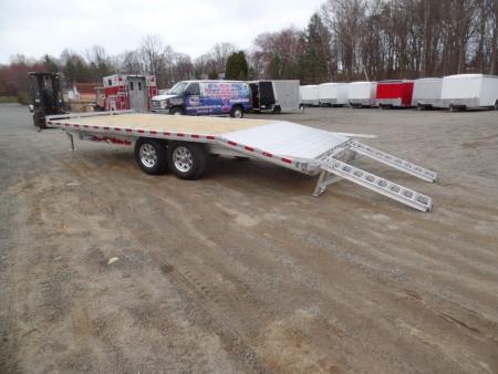 New WOLVERINE BRAND, DECK OVER EQUIPMENT TRAILER, 8.5x20 FT. DECK, 14,000 lb. GVWR, Payload Rated 10,660 lbs. Empty Weight 3,340 lbs. ID# 057250