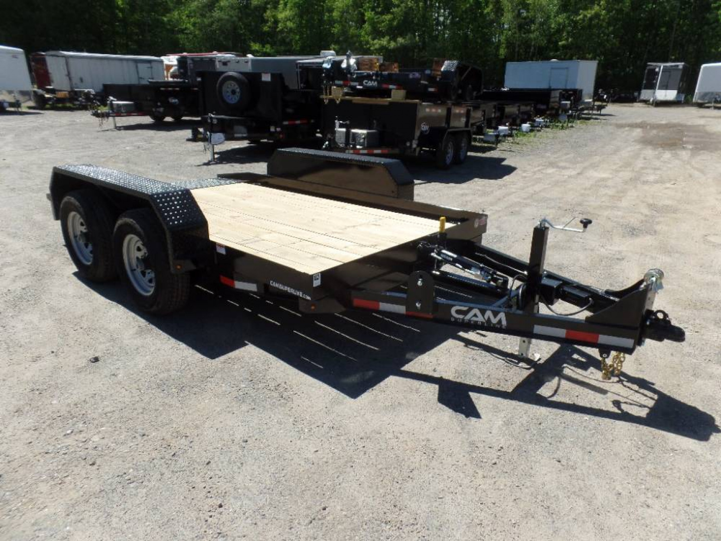New EXAMPLE / 12 ft Deck Length Tilt Load Trailers, great for skid-steers, scissor lifts, forklift. CAM Superline Brand Model P5CAM612FTT