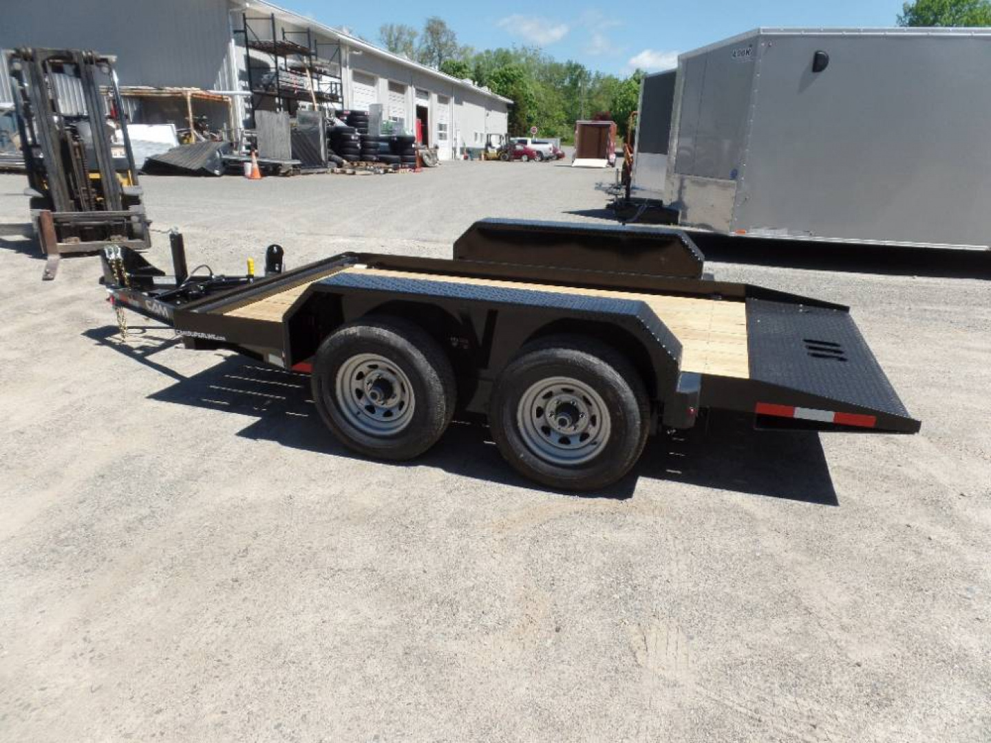New EXAMPLE / 12 ft Deck Length Tilt Load Trailers, great for skid-steers, scissor lifts, forklift. CAM Superline Brand Model P5CAM612FTT
