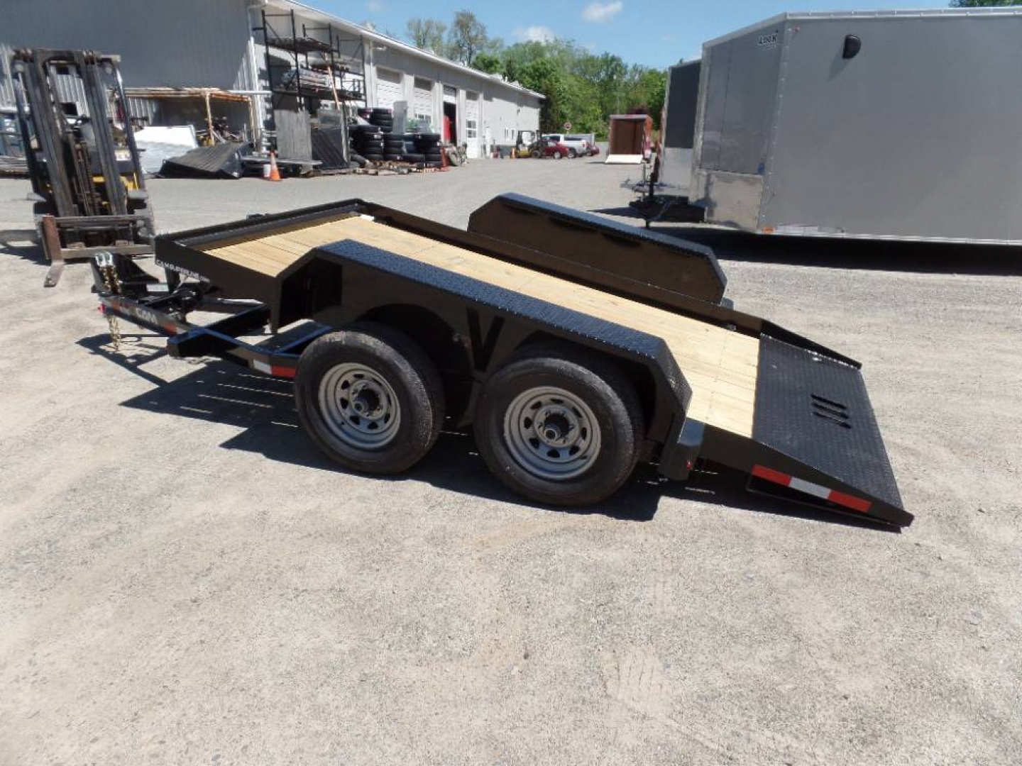 New EXAMPLE / 12 ft Deck Length Tilt Load Trailers, great for skid-steers, scissor lifts, forklift. CAM Superline Brand Model P5CAM612FTT