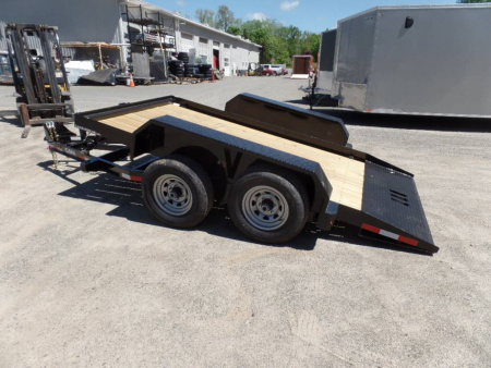 New EXAMPLE / 12 ft Deck Length Tilt Load Trailers, great for skid-steers, scissor lifts, forklift. CAM Superline Brand Model P5CAM612FTT