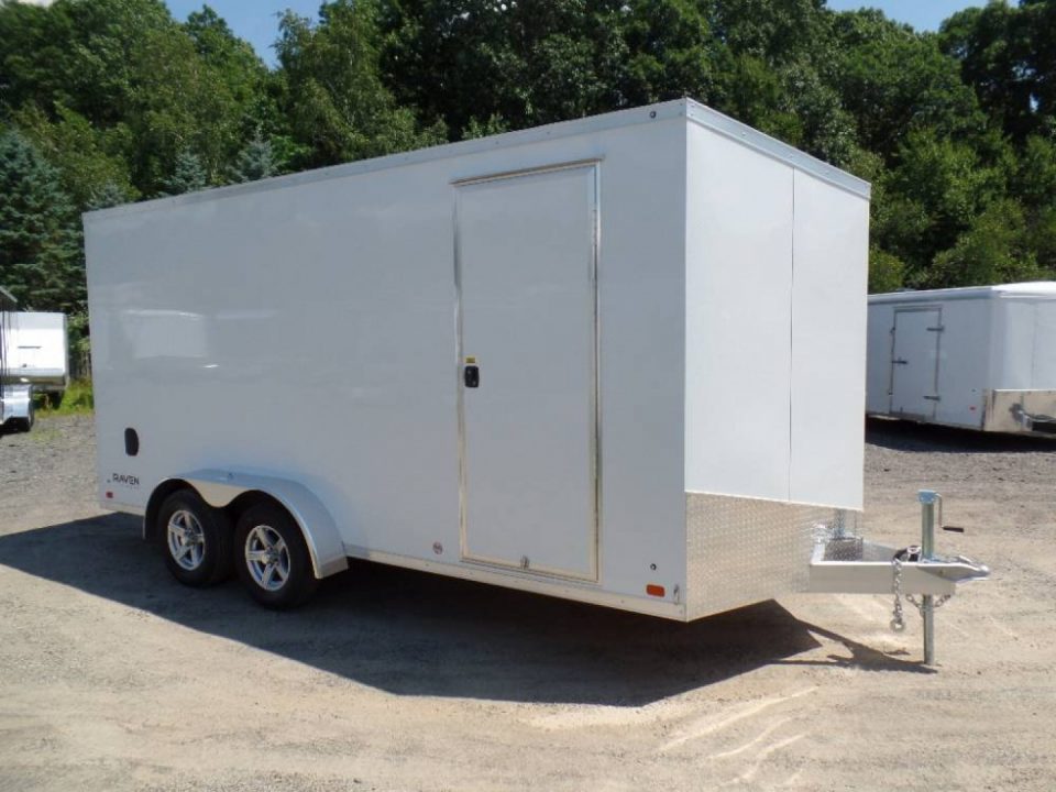 New ATC Brand, Model ST400-7X16+2 V nose  Enclosed Aluminum Frame Trailer 7 ft. interior height., 7,700 lb. GVWR. , 1,950 lbs. Empty Weight ID# 233363