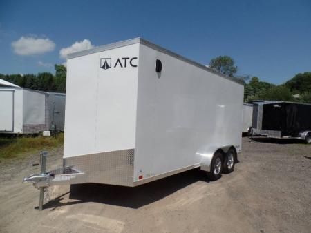 New ATC Brand, Model ST400-7X16+2 V nose  Enclosed Aluminum Frame Trailer 7 ft. interior height., 7,700 lb. GVWR. , 1,950 lbs. Empty Weight ID# 233363