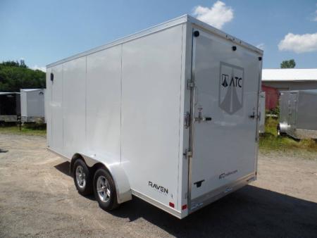 New ATC Brand, Model ST400-7X16+2 V nose  Enclosed Aluminum Frame Trailer 7 ft. interior height., 7,700 lb. GVWR. , 1,950 lbs. Empty Weight ID# 233363