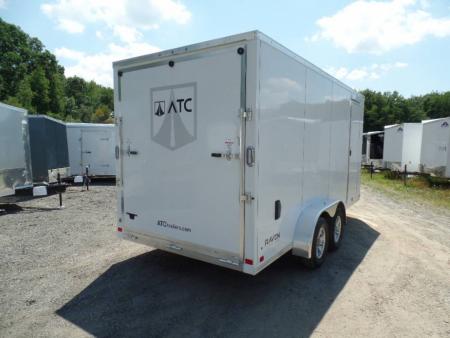 New ATC Brand, Model ST400-7X16+2 V nose  Enclosed Aluminum Frame Trailer 7 ft. interior height., 7,700 lb. GVWR. , 1,950 lbs. Empty Weight ID# 233363