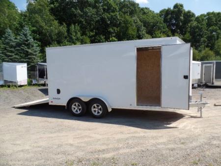 New ATC Brand, Model ST400-7X16+2 V nose  Enclosed Aluminum Frame Trailer 7 ft. interior height., 7,700 lb. GVWR. , 1,950 lbs. Empty Weight ID# 233363