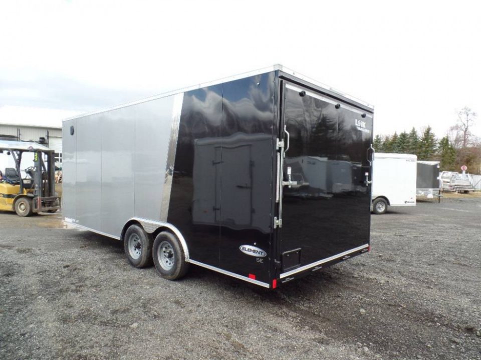 New EXAMPLE / Two Tone Exterior, 8.5X20 Enclosed Car Trailer 9,990 GVWR , V nose, 7 ft. Int ht. ID#027189