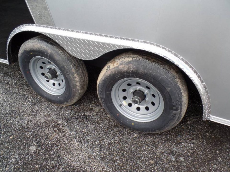 New EXAMPLE / Two Tone Exterior, 8.5X20 Enclosed Car Trailer 9,990 GVWR , V nose, 7 ft. Int ht. ID#027189