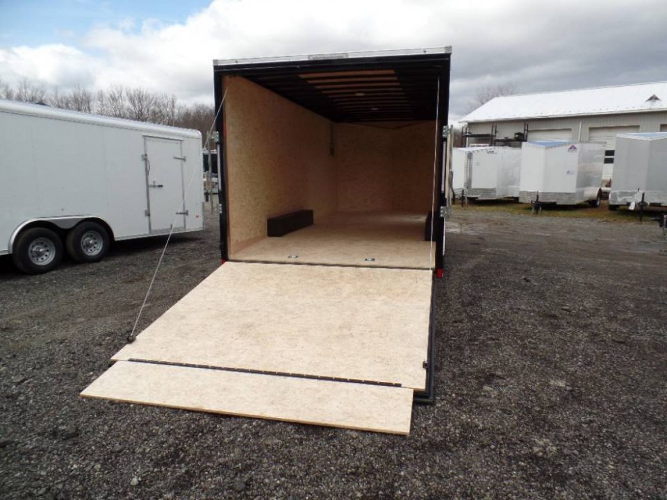 New EXAMPLE / Two Tone Exterior, 8.5X20 Enclosed Car Trailer 9,990 GVWR , V nose, 7 ft. Int ht. ID#027189