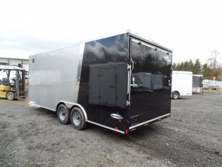 New EXAMPLE / Two Tone Exterior, 8.5X20 Enclosed Car Trailer 9,990 GVWR , V nose, 7 ft. Int ht. ID#027189