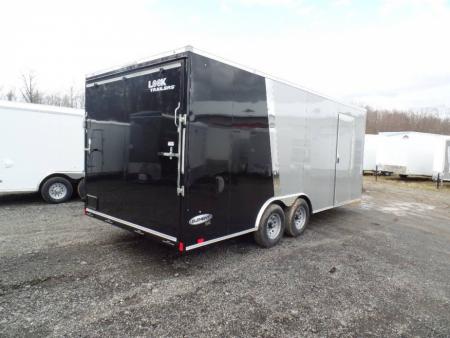 New EXAMPLE / Two Tone Exterior, 8.5X20 Enclosed Car Trailer 9,990 GVWR , V nose, 7 ft. Int ht. ID#027189