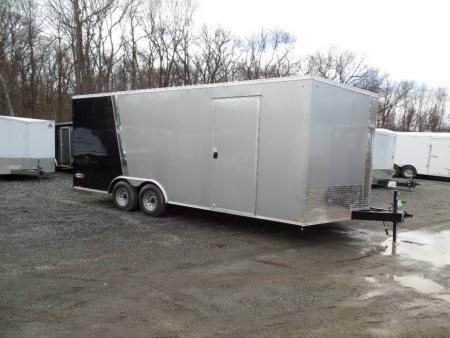 New EXAMPLE / Two Tone Exterior, 8.5X20 Enclosed Car Trailer 9,990 GVWR , V nose, 7 ft. Int ht. ID#027189