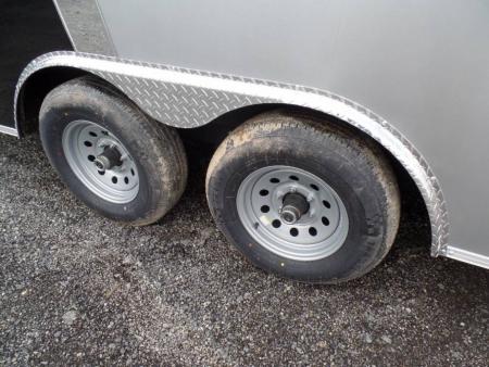 New EXAMPLE / Two Tone Exterior, 8.5X20 Enclosed Car Trailer 9,990 GVWR , V nose, 7 ft. Int ht. ID#027189