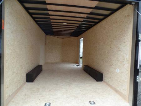 New EXAMPLE / Two Tone Exterior, 8.5X20 Enclosed Car Trailer 9,990 GVWR , V nose, 7 ft. Int ht. ID#027189