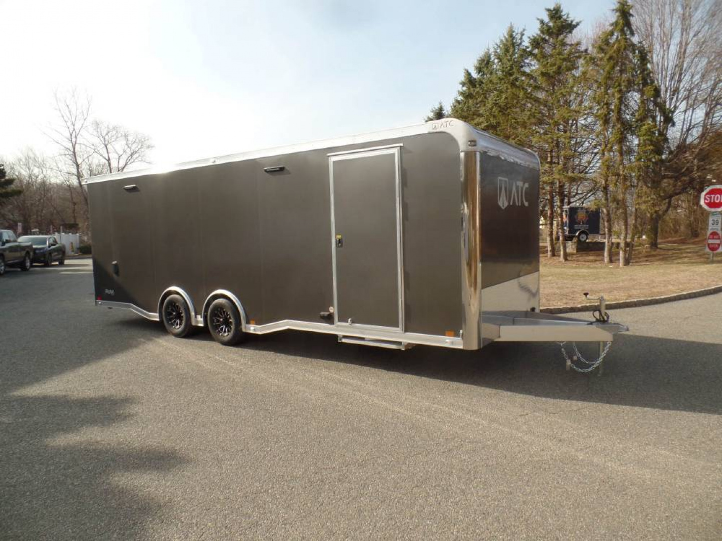 New Example / 2025 ATC ATC 8.5X24 Car Trailer, RM400 Model with Best Value Select Options! Charcoal Gray ID#234598