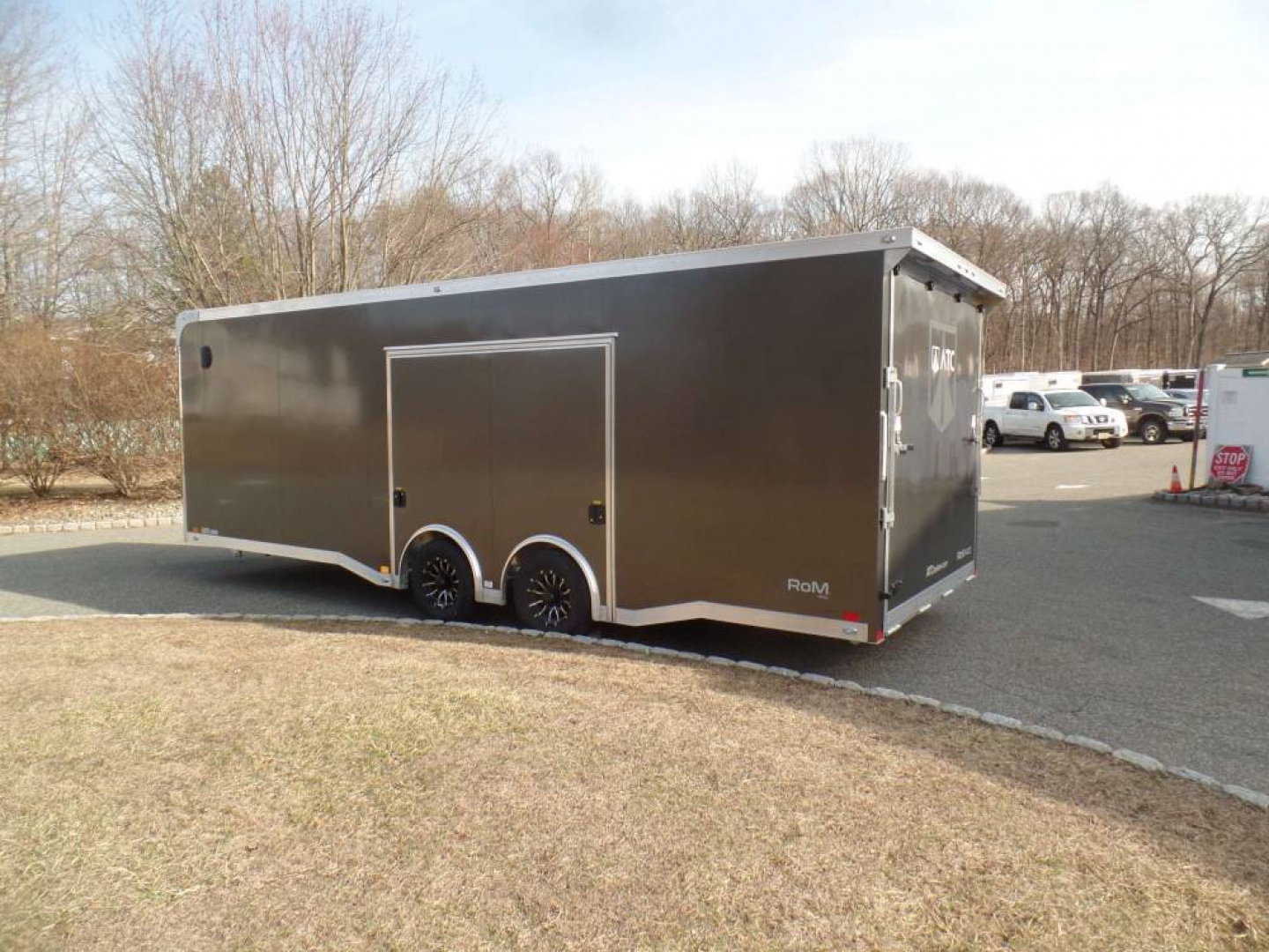 New Example / 2025 ATC ATC 8.5X24 Car Trailer, RM400 Model with Best Value Select Options! Charcoal Gray ID#234598