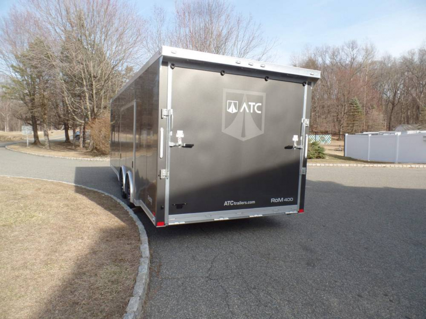 New Example / 2025 ATC ATC 8.5X24 Car Trailer, RM400 Model with Best Value Select Options! Charcoal Gray ID#234598