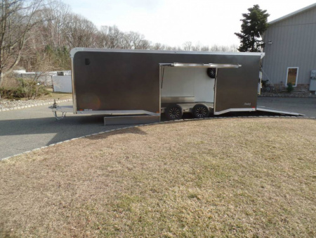 New Example / 2025 ATC ATC 8.5X24 Car Trailer, RM400 Model with Best Value Select Options! Charcoal Gray ID#234598