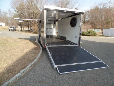 New Example / 2025 ATC ATC 8.5X24 Car Trailer, RM400 Model with Best Value Select Options! Charcoal Gray ID#234598