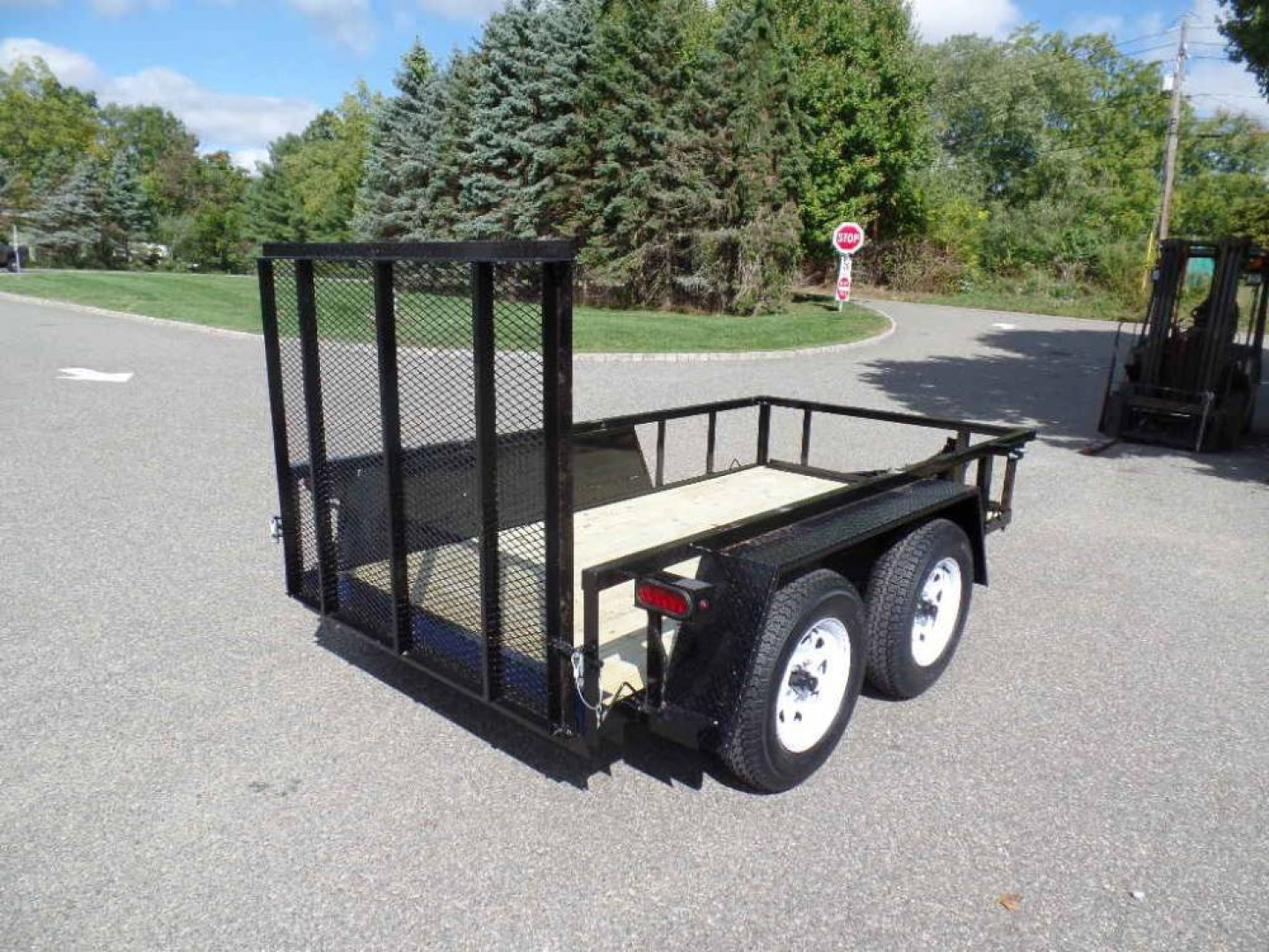 New Small But Mighty 5X10 Utility Trailer, Very Low Deck Height to load Scissorlift, Mini Skid Steer, Stump Grinder.