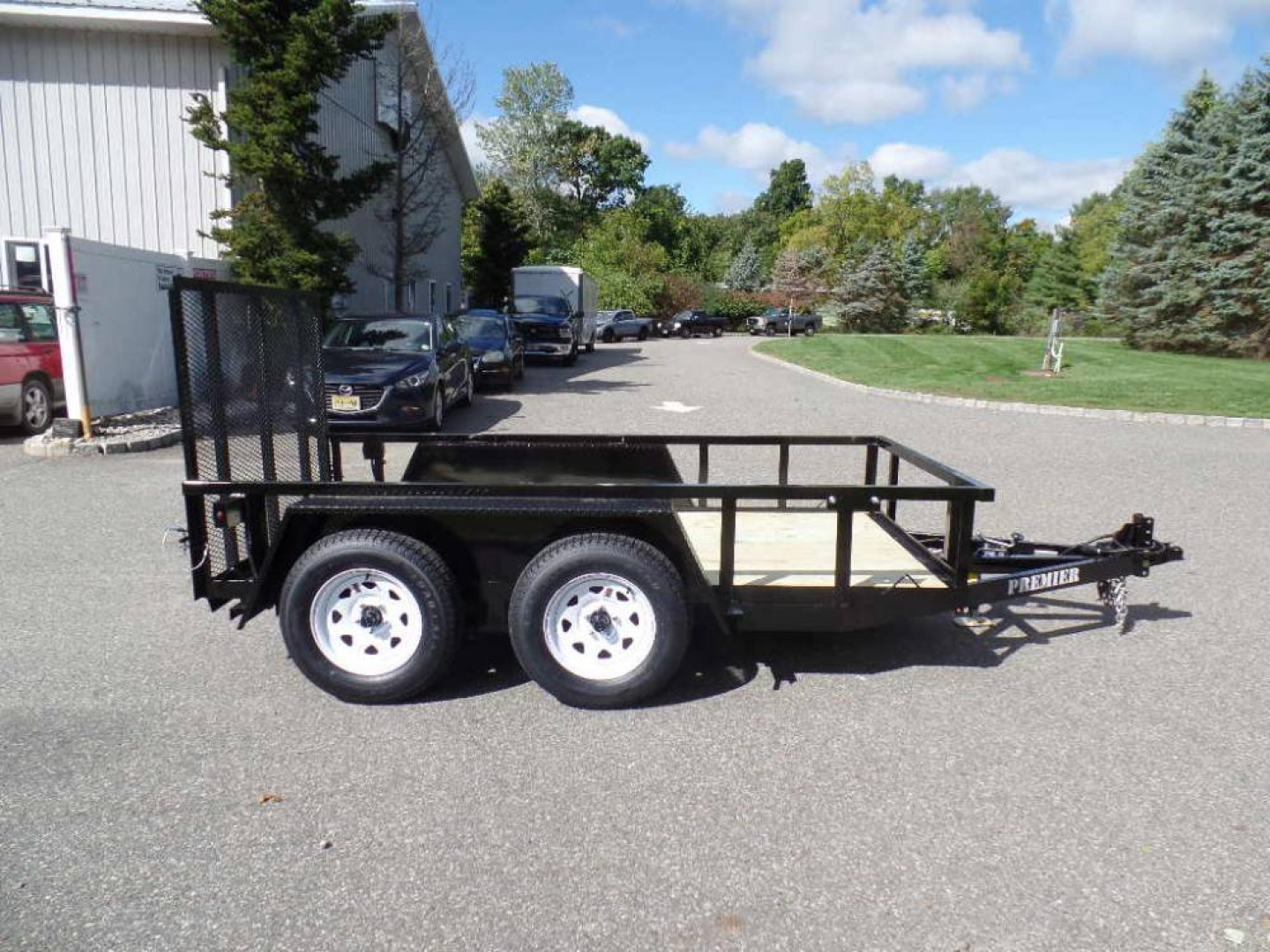 New Small But Mighty 5X10 Utility Trailer, Very Low Deck Height to load Scissorlift, Mini Skid Steer, Stump Grinder.