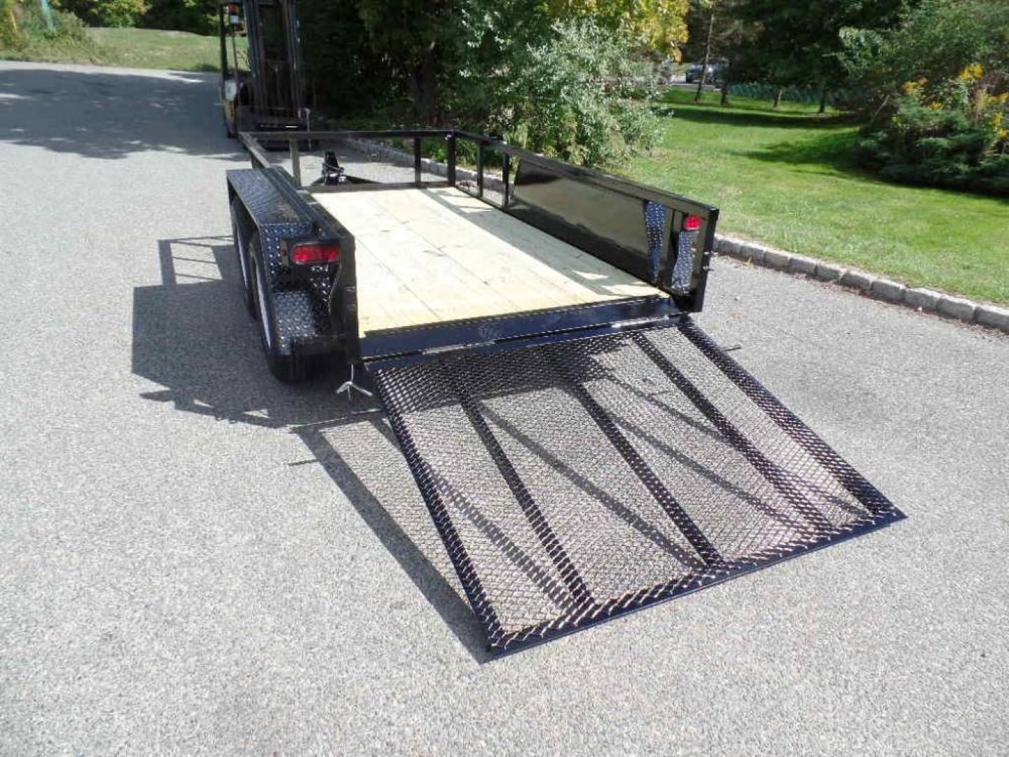 New Small But Mighty 5X10 Utility Trailer, Very Low Deck Height to load Scissorlift, Mini Skid Steer, Stump Grinder.
