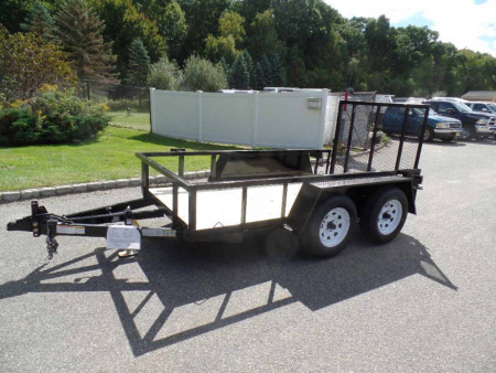 New Small But Mighty 5X10 Utility Trailer, Very Low Deck Height to load Scissorlift, Mini Skid Steer, Stump Grinder.