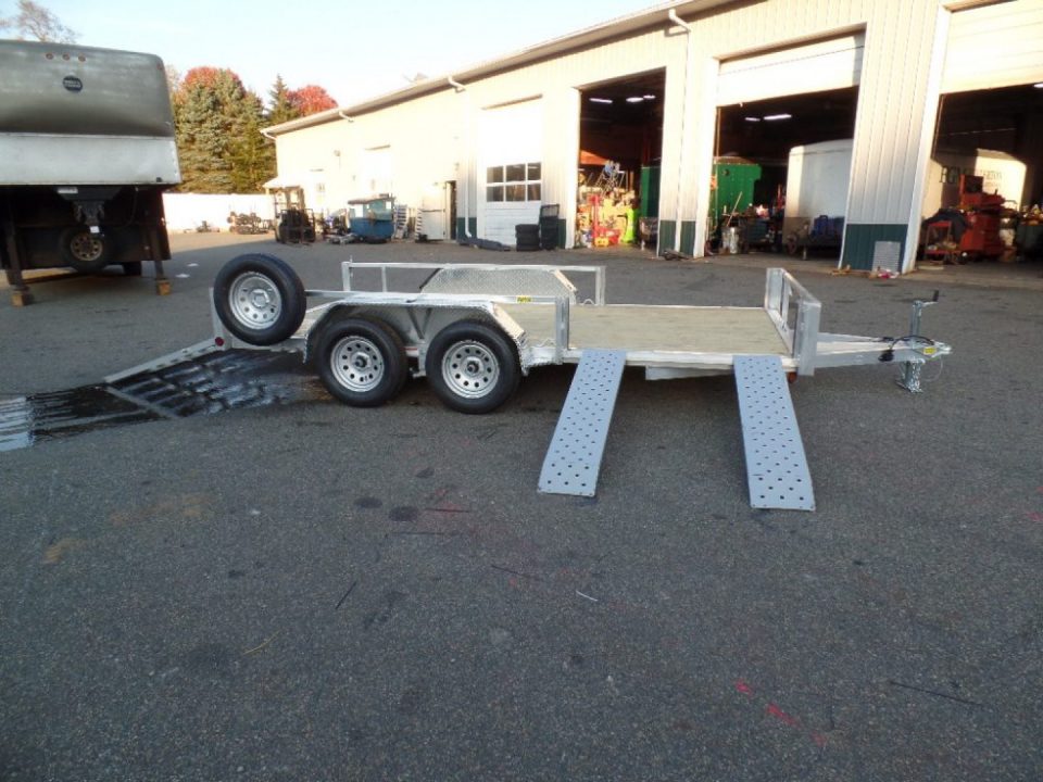 New Quality S&A Brand, Aluminum Frame, Combo ATV/Quad/ Utility / Landscape / 7X14 Tandem, Side Ramps, ID#224694