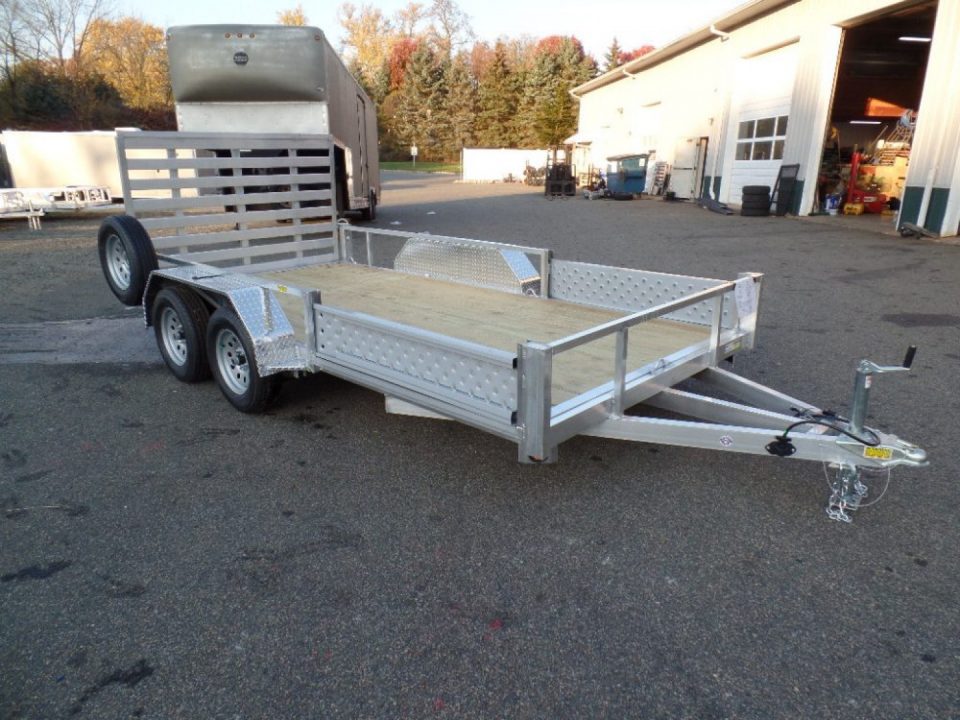 New Quality S&A Brand, Aluminum Frame, Combo ATV/Quad/ Utility / Landscape / 7X14 Tandem, Side Ramps, ID#224694