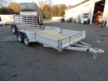 New Quality S&A Brand, Aluminum Frame, Combo ATV/Quad/ Utility / Landscape / 7X14 Tandem, Side Ramps, ID#224694