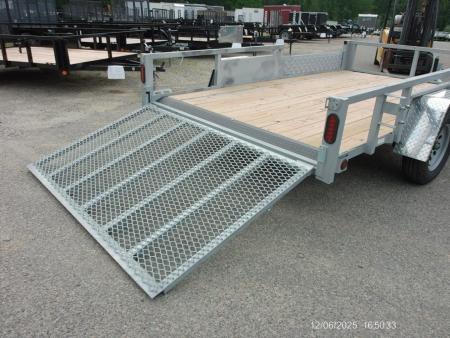 New QUALITY S&A Brand, 7x12 With Side Ramps and Rear Ramp, great for side loading an ATV or just for side access. ID#251260