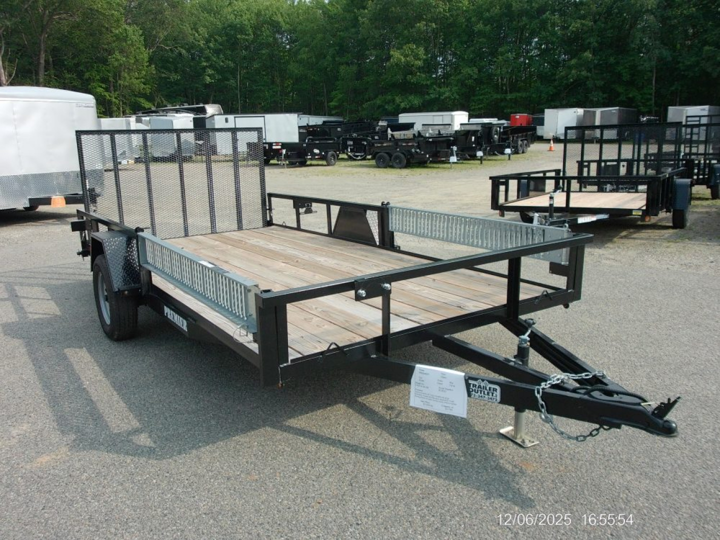 New PREMIER BRAND, 7X14 TWO QUAD/ ATV TRAILER, Side Load Ramps, Rear Ramp with Spring Assist our ID#013537