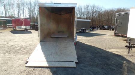 New EXAMPLE / 7X14 Enclosed Cargo Trailer, with UTV upgrade package, 85 interior height, 78 tall at the Ramp Door, NEW Polycore Exterior!