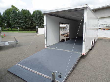 New ATC 8.5X24  Enclosed Car Trailer with BIG Escape Door with Removable Fender !In Stock 1-12-25