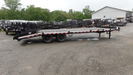 New CAM Superline, 10 Ton Payload Equipment Trailer. / 25,900 lb. GVWR ( No FET) , 20 ft. flat deck plus 5 ft. beavertail, Wood Filled Ramps, Empty Weight 6,450 lbs.  ID#541395