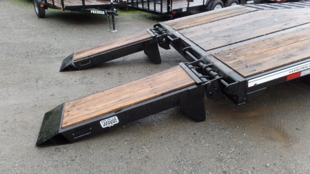 New CAM Superline, 10 Ton Payload Equipment Trailer. / 25,900 lb. GVWR ( No FET) , 20 ft. flat deck plus 5 ft. beavertail, Wood Filled Ramps, Empty Weight 6,450 lbs.  ID#541395