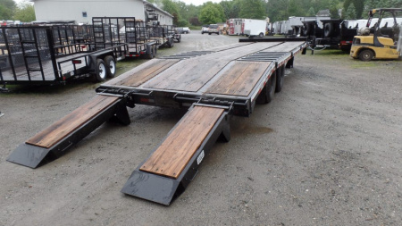 New CAM Superline, 10 Ton Payload Equipment Trailer. / 25,900 lb. GVWR ( No FET) , 20 ft. flat deck plus 5 ft. beavertail, Wood Filled Ramps, Empty Weight 6,450 lbs.  ID#541395