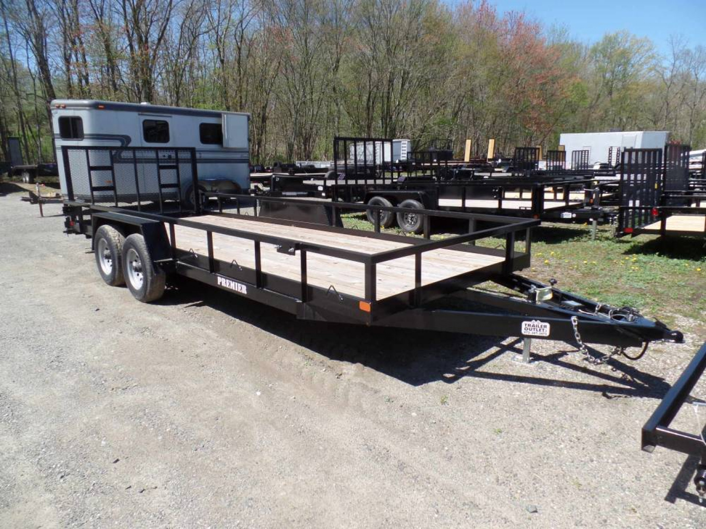 New 7X20 Open Landscape/ Equipment Trailer combo use. 9,990 GVWR, 7,500 lb. payload #013747