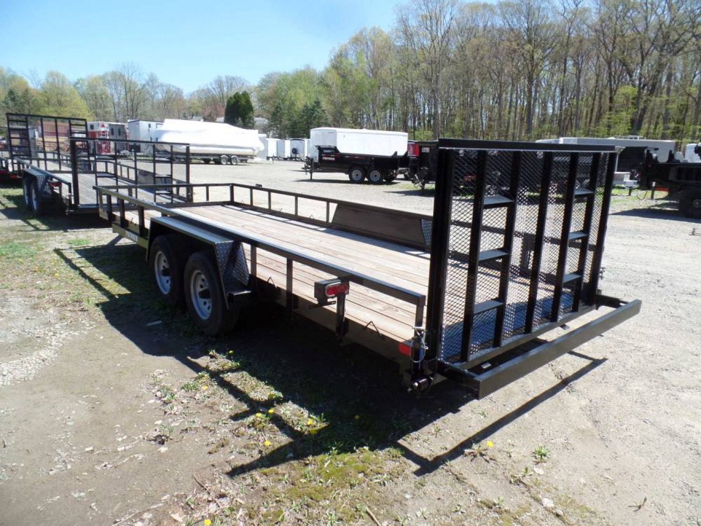 New 7X20 Open Landscape/ Equipment Trailer combo use. 9,990 GVWR, 7,500 lb. payload #013747