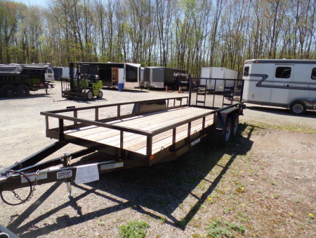 New 7X20 Open Landscape/ Equipment Trailer combo use. 9,990 GVWR, 7,500 lb. payload #013747