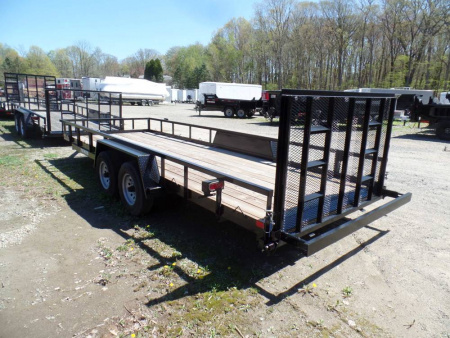 New 7X20 Open Landscape/ Equipment Trailer combo use. 9,990 GVWR, 7,500 lb. payload #013747