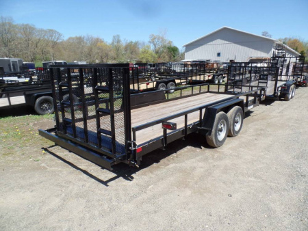 New 7X20 Open Landscape/ Equipment Trailer combo use. 9,990 GVWR, 7,500 lb. payload #013747