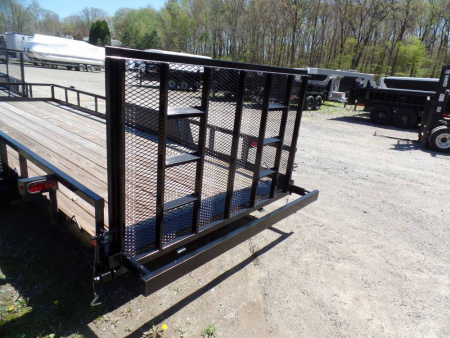 New 7X20 Open Landscape/ Equipment Trailer combo use. 9,990 GVWR, 7,500 lb. payload #013747