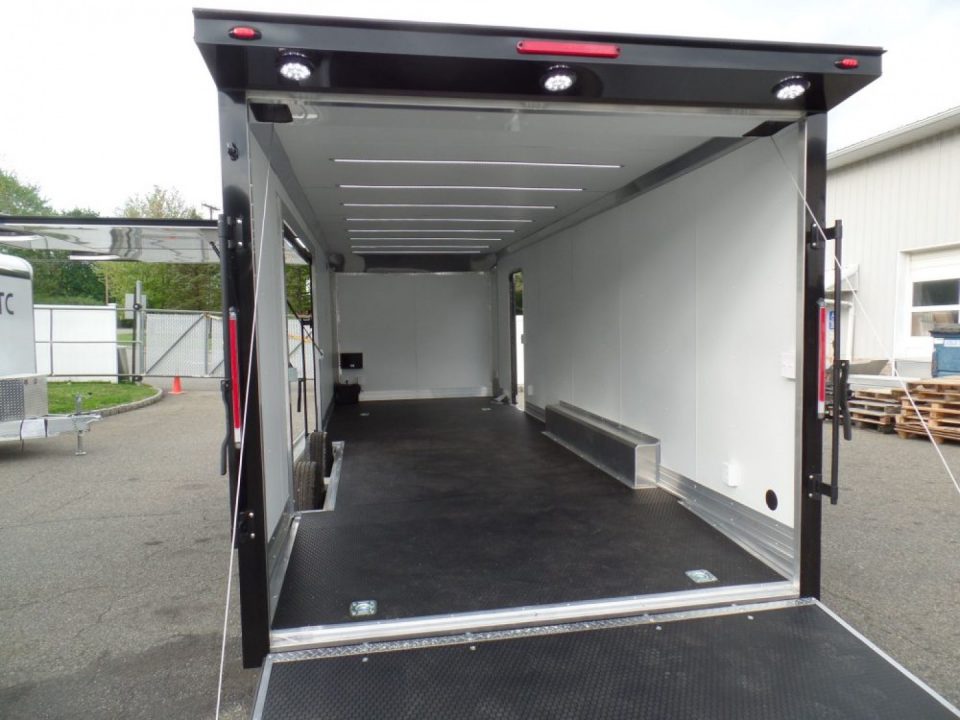 New EXAMPLE / NITRO BRAND 8.5x24 ALL ALUMINUM FRAME CAR HAULER, with OPTIONS! Our ID# 008800