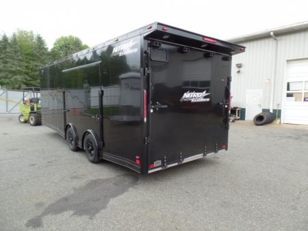New EXAMPLE / NITRO BRAND 8.5x24 ALL ALUMINUM FRAME CAR HAULER, with OPTIONS! Our ID# 008800