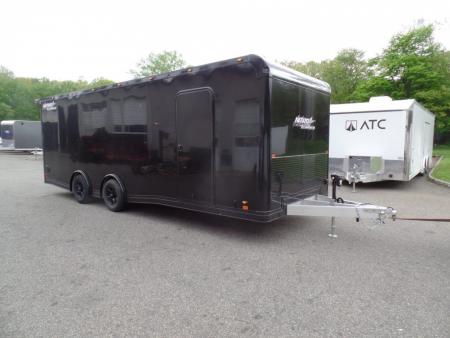New EXAMPLE / NITRO BRAND 8.5x24 ALL ALUMINUM FRAME CAR HAULER, with OPTIONS! Our ID# 008800
