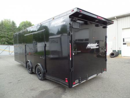 New EXAMPLE / NITRO BRAND 8.5x24 ALL ALUMINUM FRAME CAR HAULER, with OPTIONS! Our ID# 008800