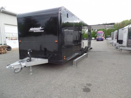 New EXAMPLE / NITRO BRAND 8.5x24 ALL ALUMINUM FRAME CAR HAULER, with OPTIONS! Our ID# 008800