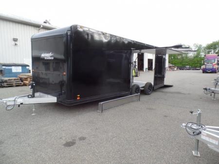 New EXAMPLE / NITRO BRAND 8.5x24 ALL ALUMINUM FRAME CAR HAULER, with OPTIONS! Our ID# 008800